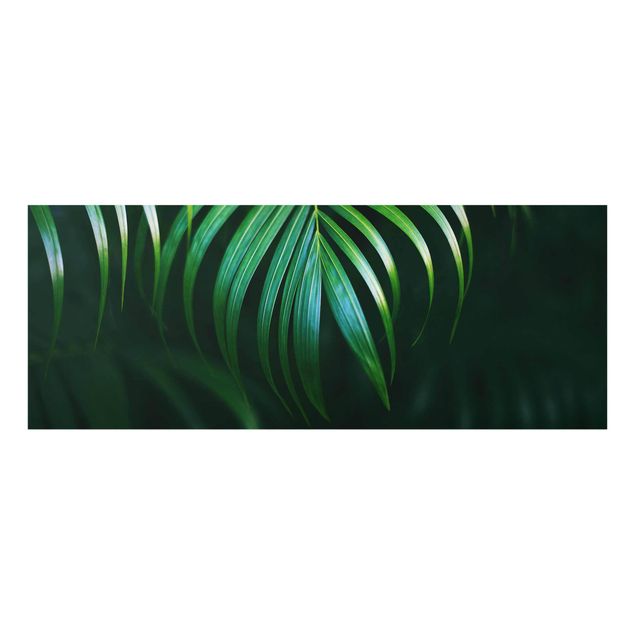 Zielony obraz Kwiat palmy