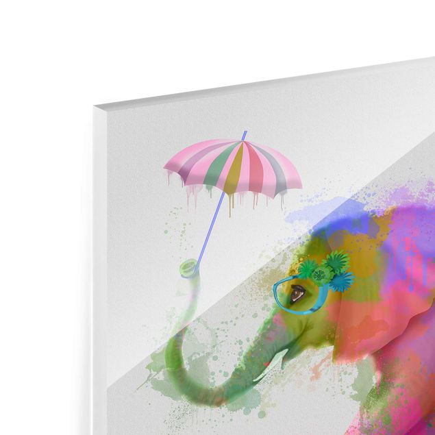 Obraz kolorowy Rainbow Splash Elephant