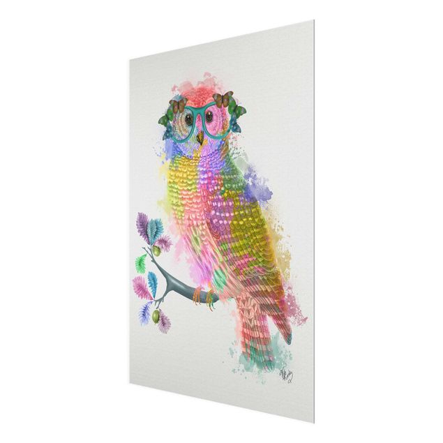 Obrazy na ścianę Rainbow Splash Owl