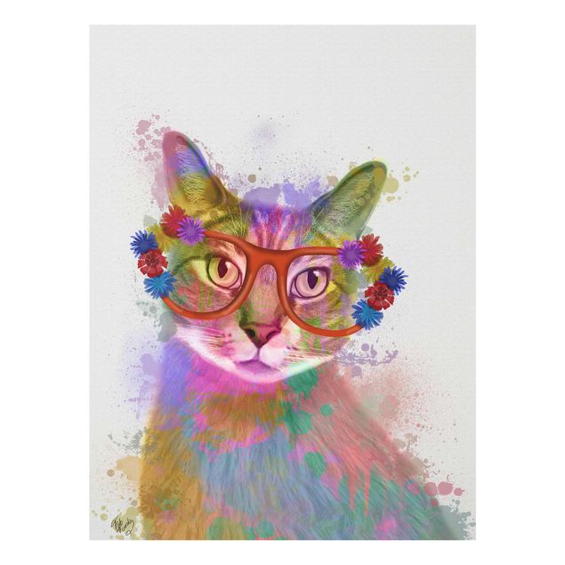 Obrazy nowoczesne Rainbow Splash Cat