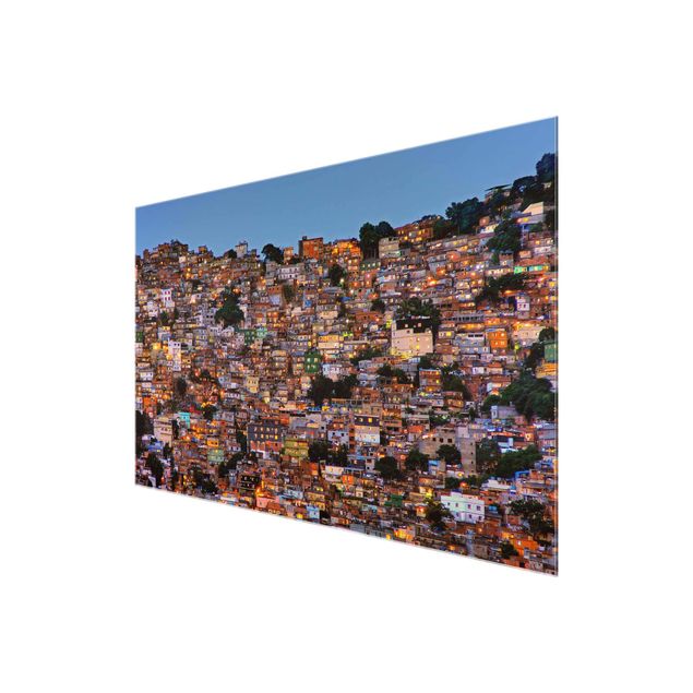 Obrazy nowoczesne Rio de Janeiro Zachód słońca w faweli
