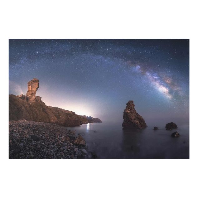 Obrazy na szkle plaża Morze galaktyk