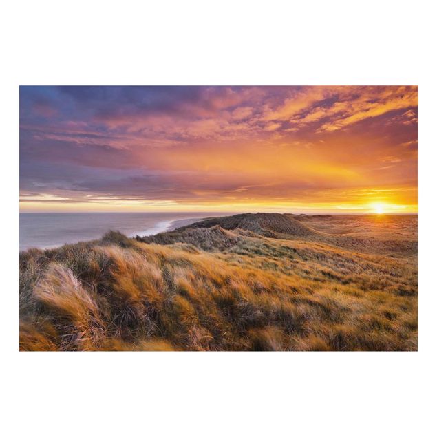 Obrazy na szkle krajobraz Wschód słońca na plaży na Sylcie