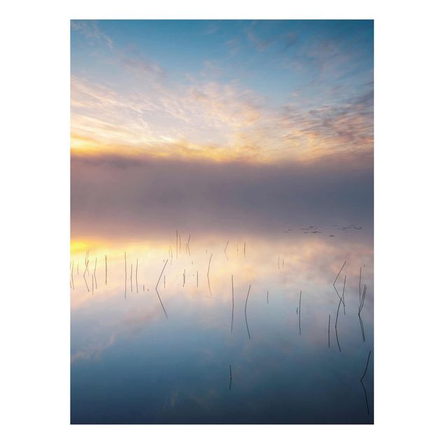 Obrazy do salonu nowoczesne Wschód słońca Jezioro Szwedzkie