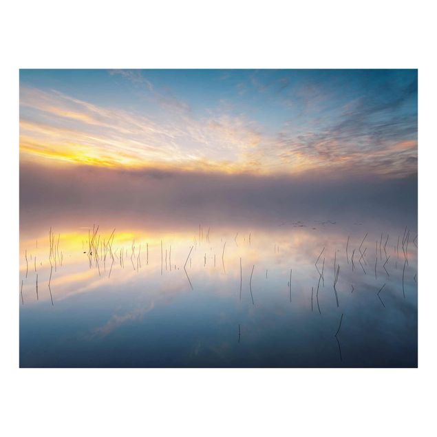 Obrazy do salonu nowoczesne Wschód słońca Jezioro Szwedzkie