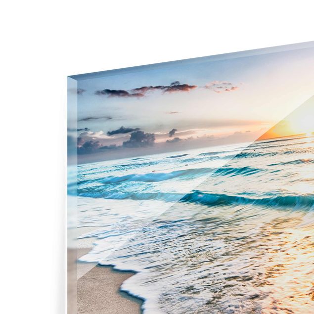 Obrazy nowoczesny Zachód słońca na plaży