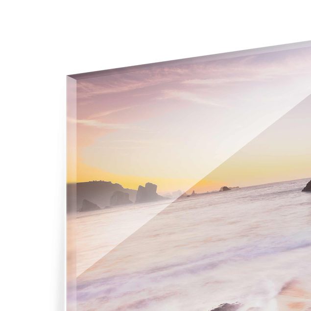 Obrazy na ścianę krajobrazy Hiszpańska plaża o wschodzie słońca
