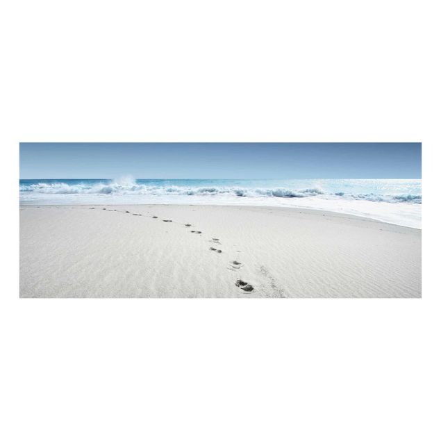 Obrazy na szkle plaża Ścieżki na piasku