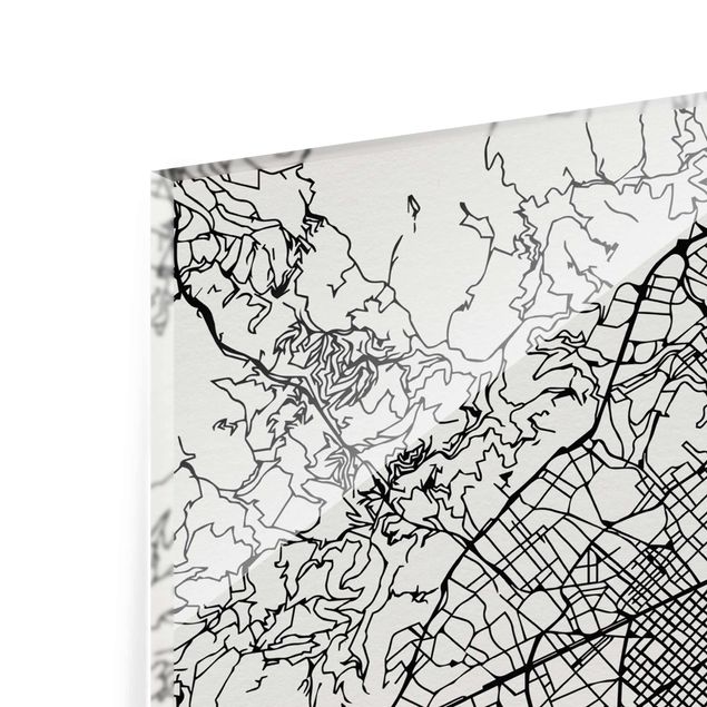 Obrazy powiedzenia City Map Barcelona - Klasyczna