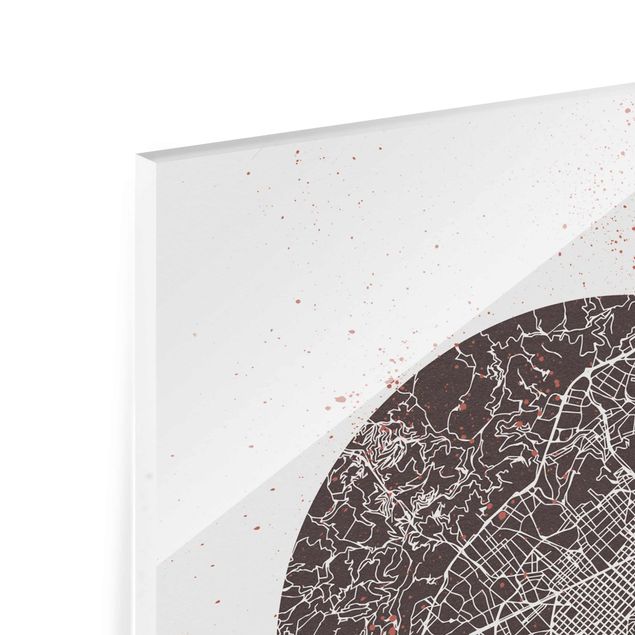 Obrazy powiedzenia Mapa miasta Barcelona - Retro