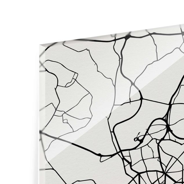 Obrazy powiedzenia Mapa miasta Düsseldorf - Klasyczna