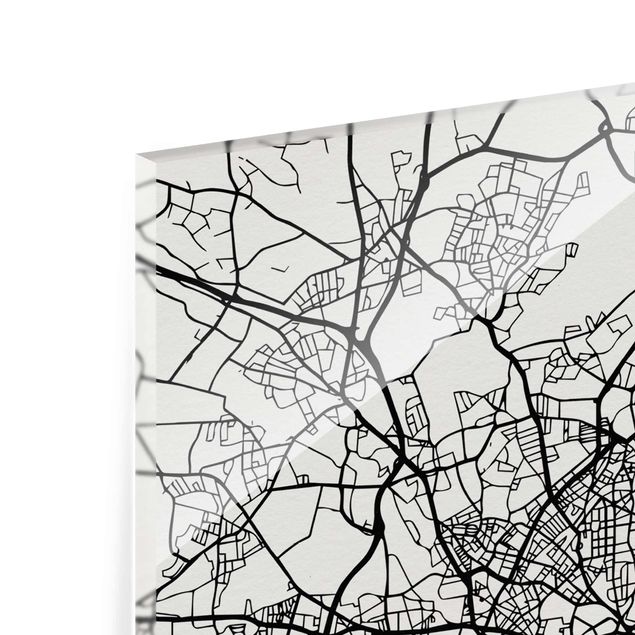 Nowoczesne obrazy Mapa miasta Hamburg - Klasyczna