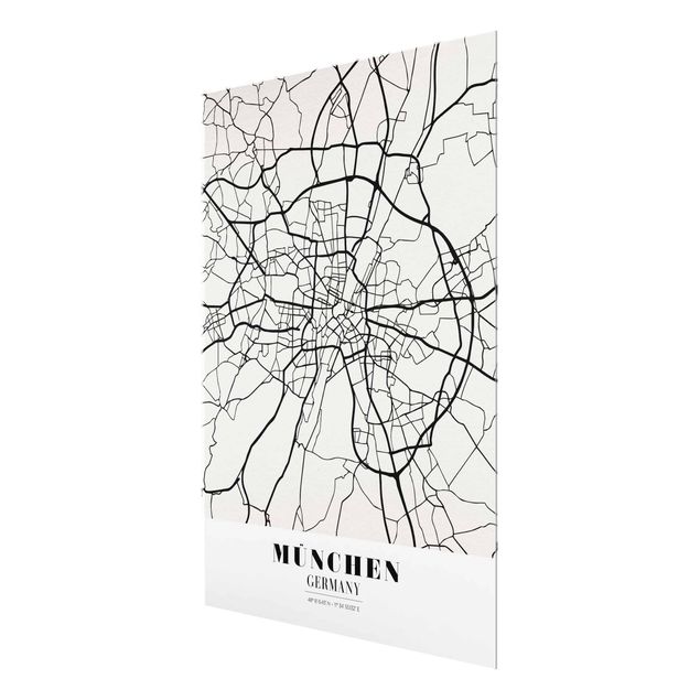 Obrazy nowoczesne City Map Munich - Klasyczna