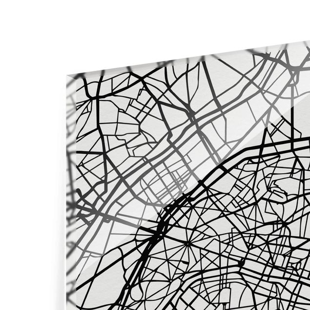 Obrazy do salonu nowoczesne City Map Paris - Klasyczna