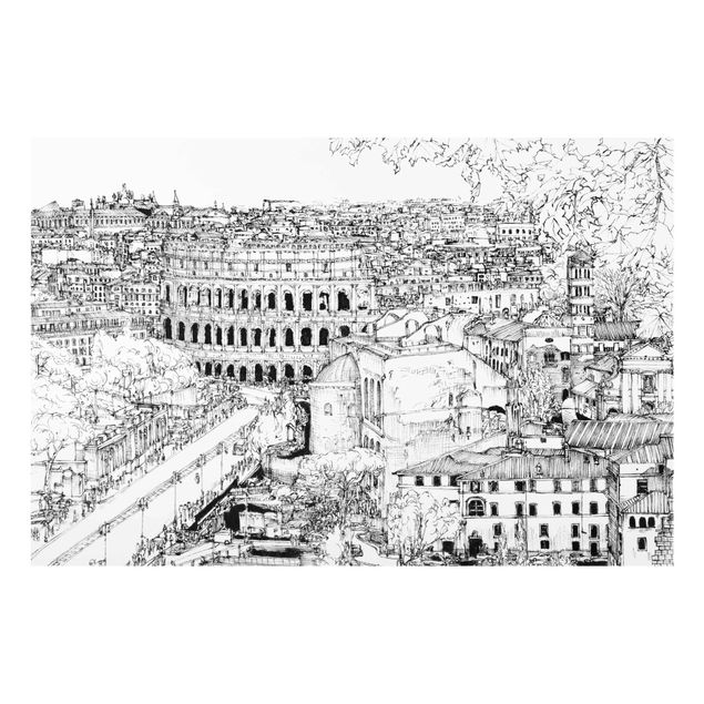 Obrazy nowoczesny Studium miasta - Rzym