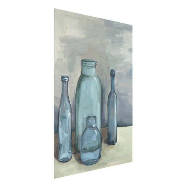 Obrazy martwa natura Nieruchome życie w szklanych butelkach II