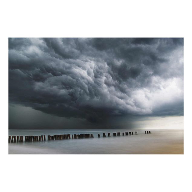 Nowoczesne obrazy do salonu Chmury burzowe nad Morzem Bałtyckim