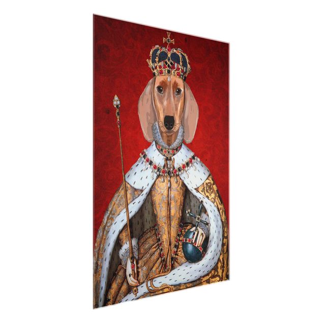 Obrazy na szkle zwierzęta Portret zwierzęcia - Królewna jamniczka