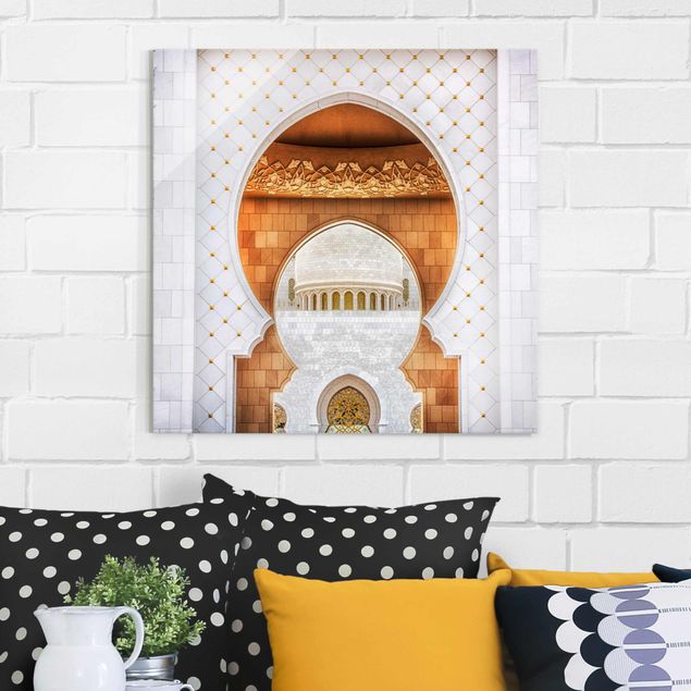 Obrazy na szkle architektura i horyzont Brama meczetu