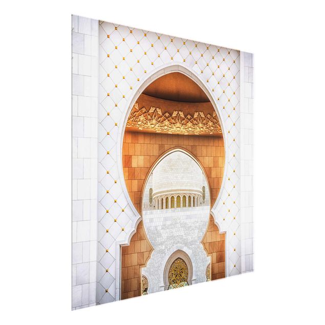 Obrazy na szkle duchowość Brama meczetu