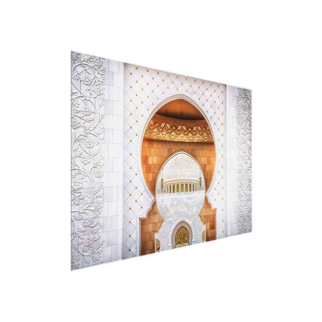 Obrazy na szkle duchowość Brama meczetu