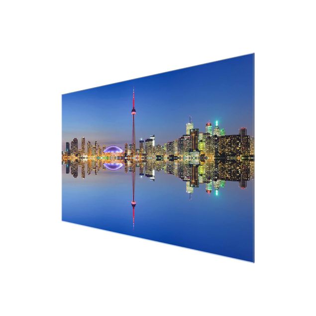 Obrazy architektura Toronto - panorama miasta na tle jeziora Ontario
