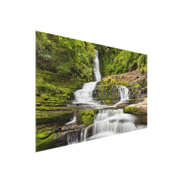 Obrazy na szkle wodospad Wodospad Upper McLean w Nowej Zelandii