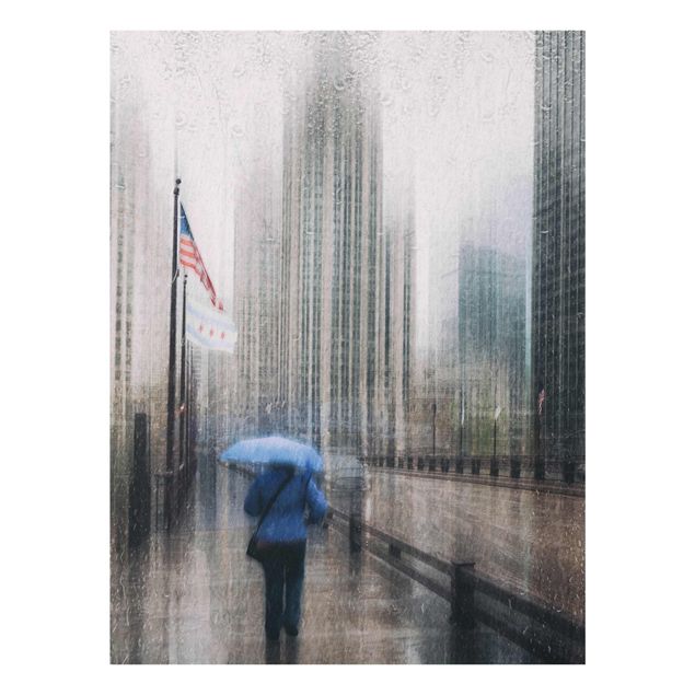 Obrazy nowoczesny Rainy Chicago
