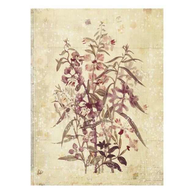 Obrazy vintage Vintage floral Linen Look