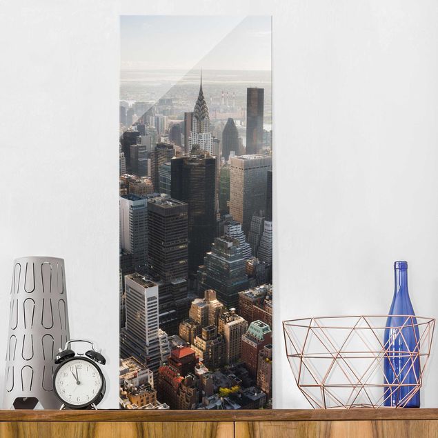 Obrazy na szkle architektura i horyzont Z Empire State Building Upper Manhattan NY