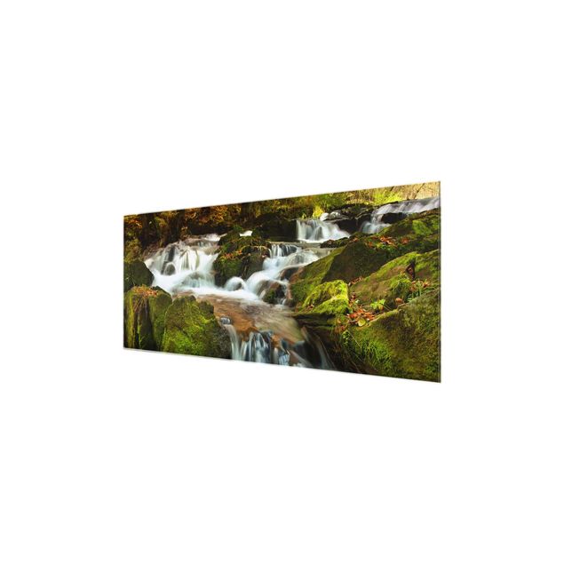 Nowoczesne obrazy Wodospad jesienny las