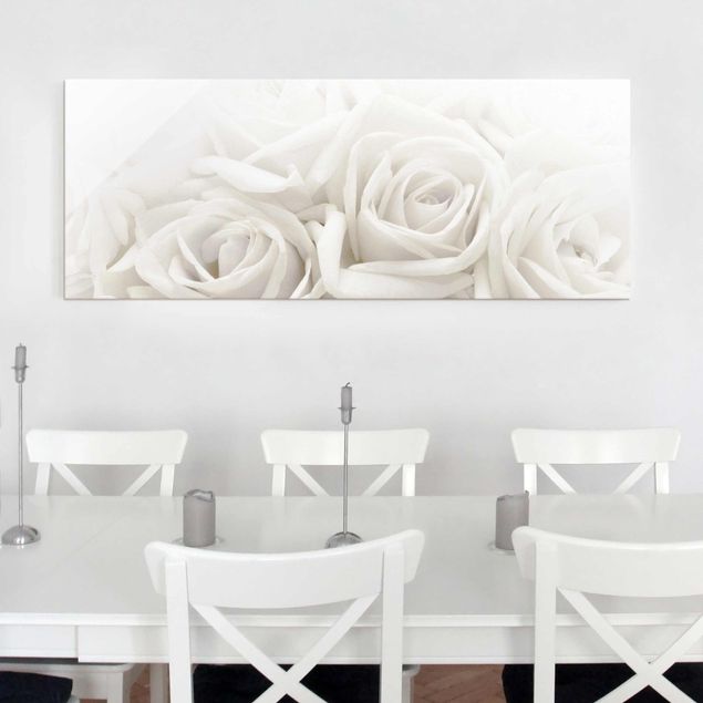 Obraz na szkle - Róże ślubne