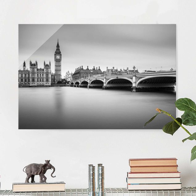 Obrazy na szkle architektura i horyzont Most Westminsterski i Big Ben
