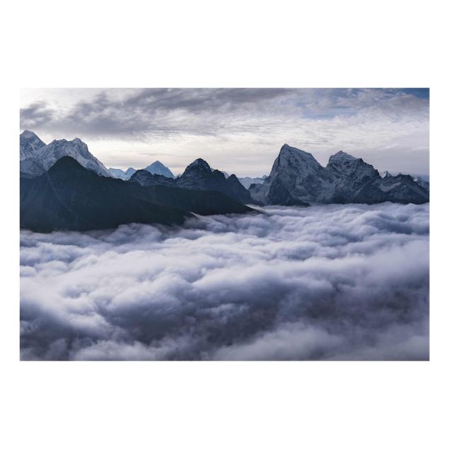 Obrazy do salonu nowoczesne Morze chmur w Himalajach