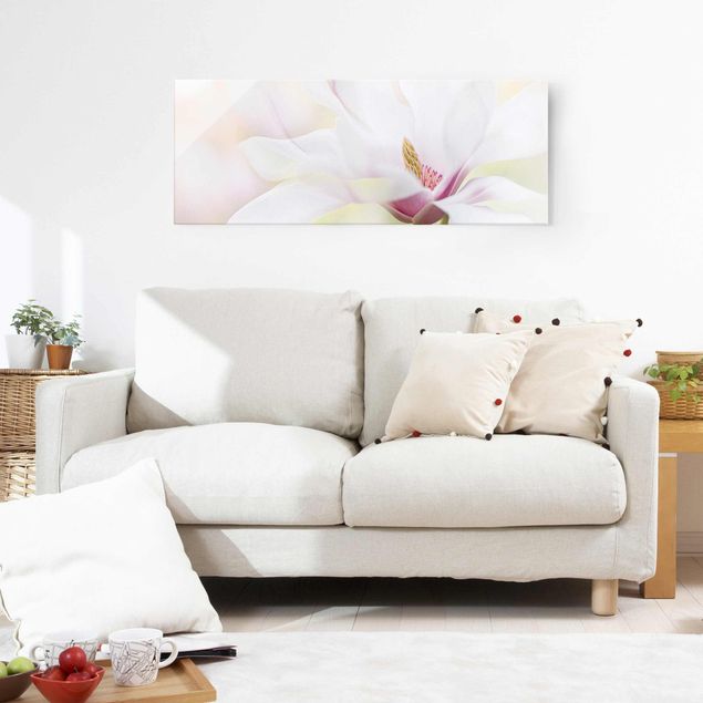 Obrazy do salonu Czuły kwiat magnolii