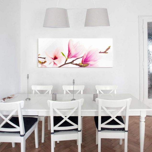 Obrazy do salonu Gałązka magnolii delikatnej