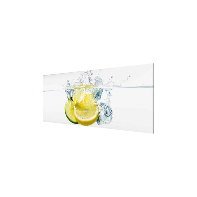Obrazy na ścianę Cytryna i limonka w wodzie