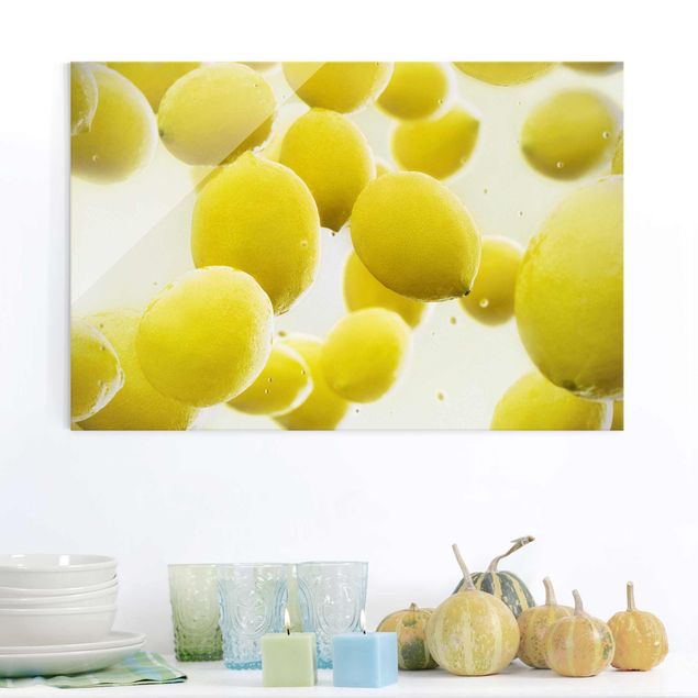 Obrazy owoc Citrony w wodzie