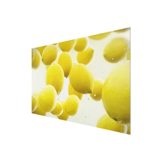 Obrazy z motywem kwiatowym Citrony w wodzie