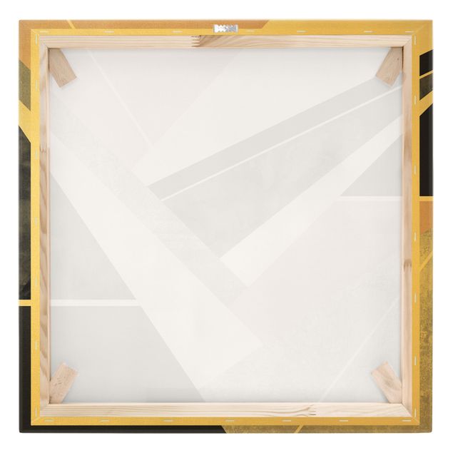 Elisabeth Fredriksson obrazy Geometria czarno-biały ze złotem