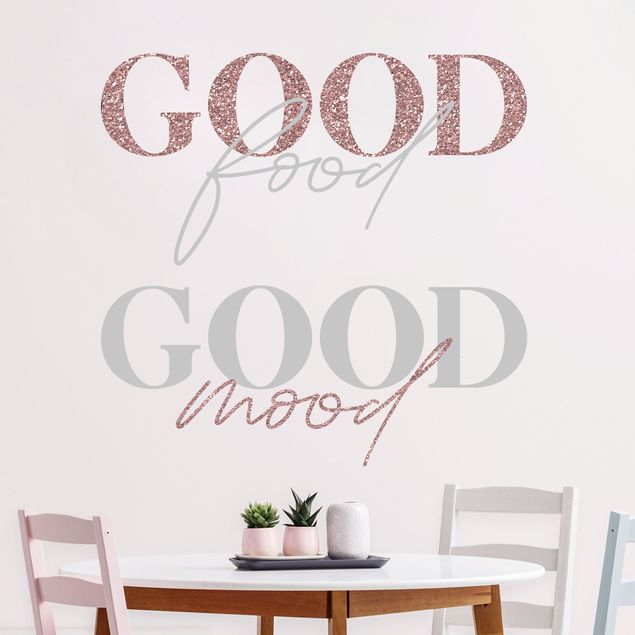 Napisy na ścianę Dobre jedzenie - dobry nastrój