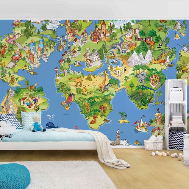 Tapety Wielka i śmieszna mapa świata