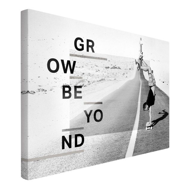 Obrazki czarno białe Grow Beyond Skater