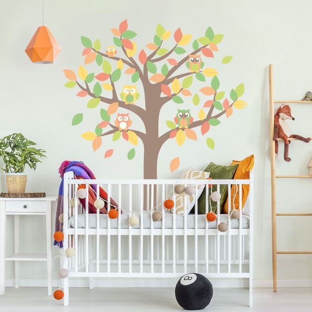 Pokój niemowlęcy Jesienna sowa na drzewie