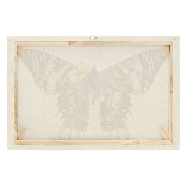Obraz na płótnie Ilustracja kwiatowego motyla madagaskarskiego