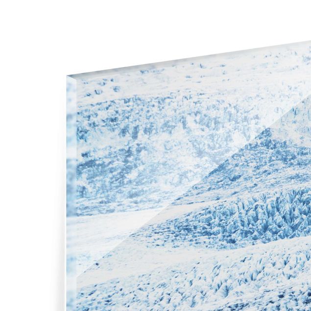 Obraz z niebieskim Wzór na lodowcu islandzkim