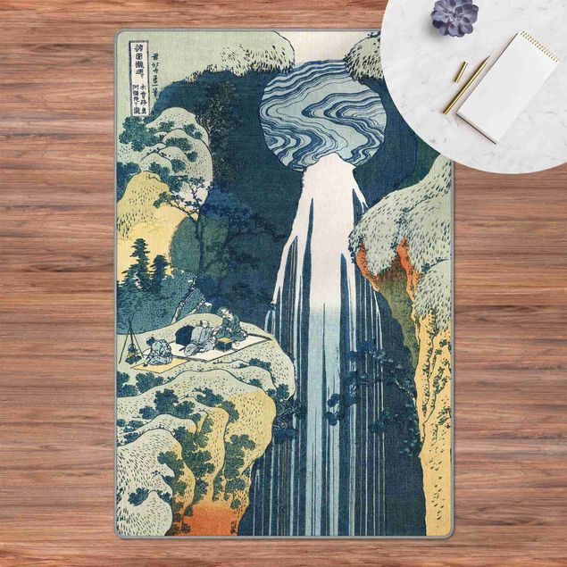 dywany natura Katsushika Hokusai – The Waterfall Of Amida