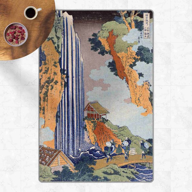 dywan kolorowy Katsushika Hokusai - Ono Waterfall