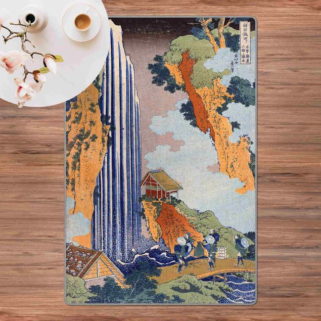 dywany natura Katsushika Hokusai - Ono Waterfall