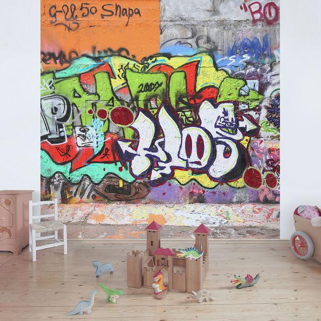 Fototapeta - Ściana z graffiti